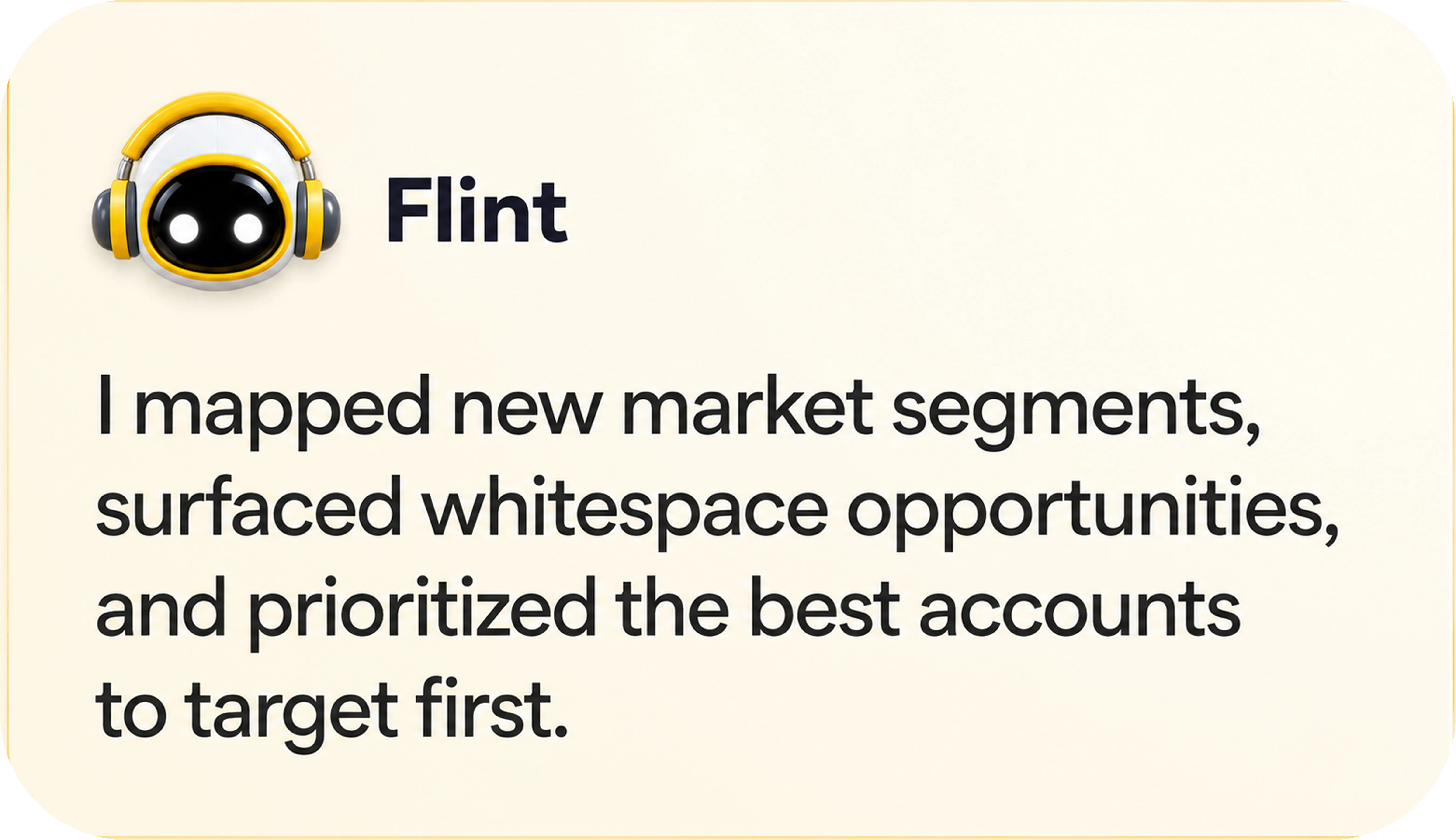Flint market research view