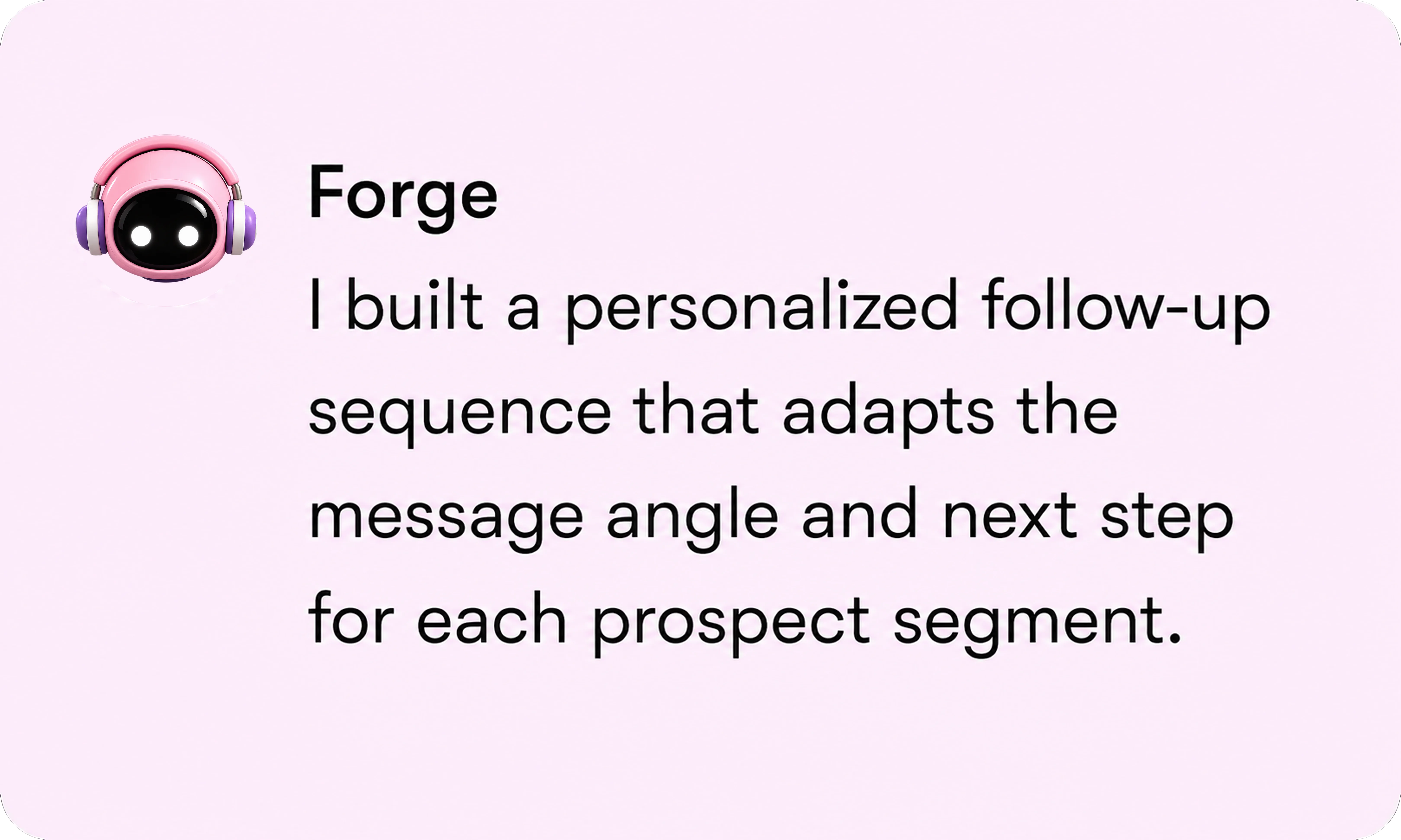 Forge follow-up sequences